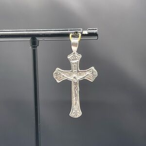 Handmade Solid Sterling Silver Jesus Christ Crucifix Pendant